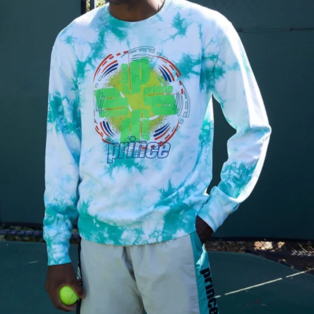 Prince Tie dye crew neck green sweatshirt
